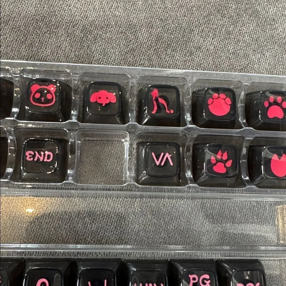 Coolkiller Animal World Theme Clear Keycap Set 142 Key Caps for Keyboards NEW